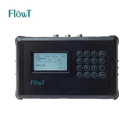 Full Function Portable Transfer Time Ultrasonic Flow Meter